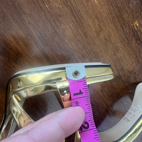 ALDO Katswirl Gold Metallic Spiral Strappy Stiletto Heels Sandals Women’s 8 38.5 - Picture 11 of 12